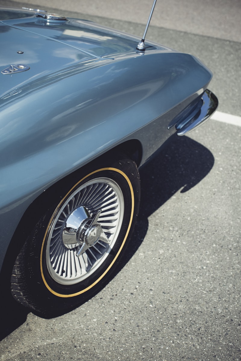 Chevrolet Corvette C2 Stingray detail showing the iconic body lines